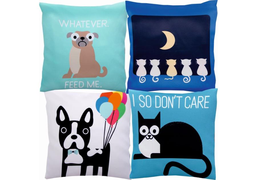 Zdjęcie: Poduszka Lovely Pets 40x40 cm multikolor BBK