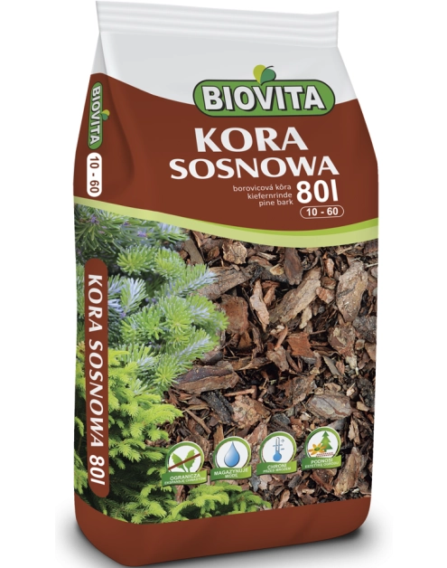 Zdjęcie: Kora sosnowa 10-60 mm 80 L BIOVITA