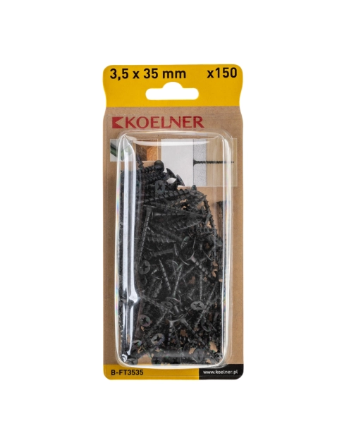 Zdjęcie: Wkręt do płyt g-k 3,5x35 mm do drewna 150 szt. KOELNER