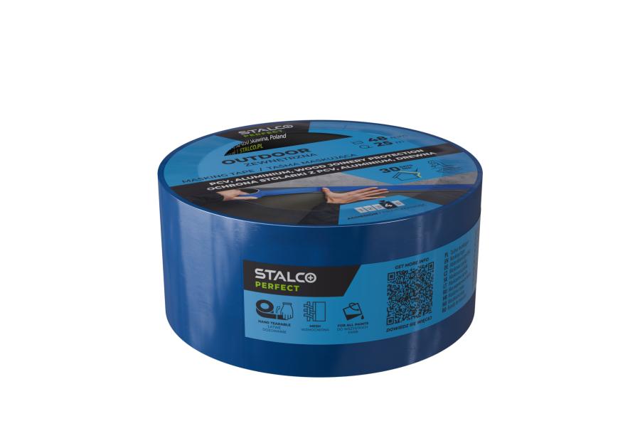 Zdjęcie: Taśma maskująca zewnętrzna 48 mm x 25 m PERFECT