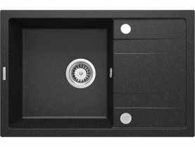 Zlewozmywak Galactic 1-komorowy z ociekaczem grafitowy DEANTE