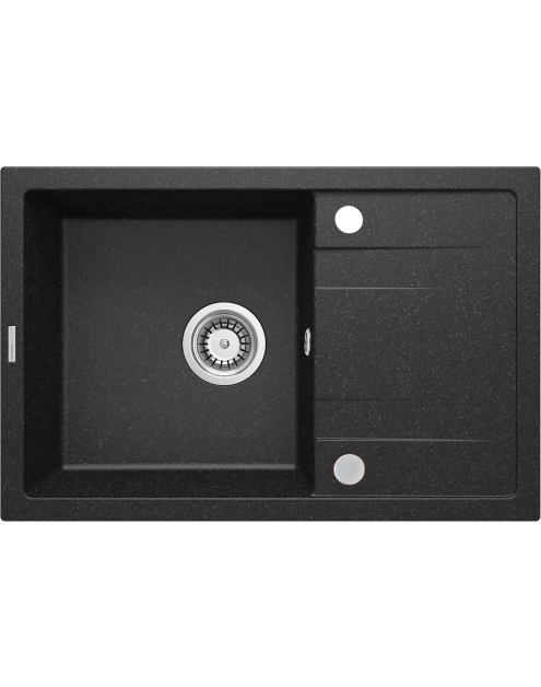 Zdjęcie: Zlewozmywak Galactic 1-komorowy z ociekaczem grafitowy DEANTE