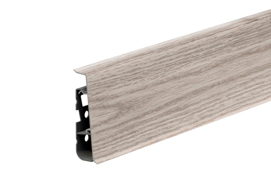 Zdjęcie: Listwa przypodłogowa PVC Hi Line Prestige 2,2x7,5 cm 2,50 m Dąb Sardynia Mat CEZAR