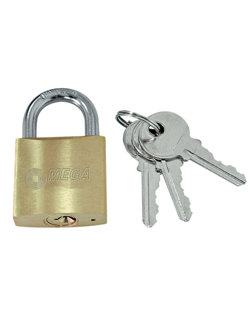 Zdjęcie: Kłódka mosiężna kabłąk 50 mm MEGA