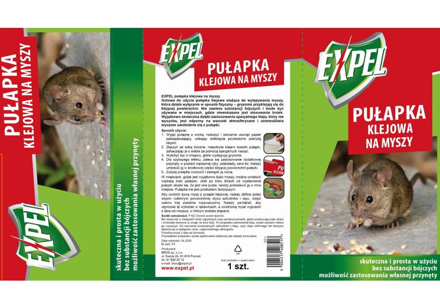 Zdjęcie: Pułapka klejowa na myszy EXPEL