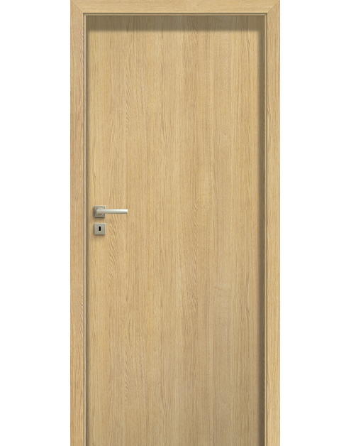 Zdjęcie: Drzwi wewnętrzne Deco Lux 70 cm prawe jasny dąb POL-SKONE