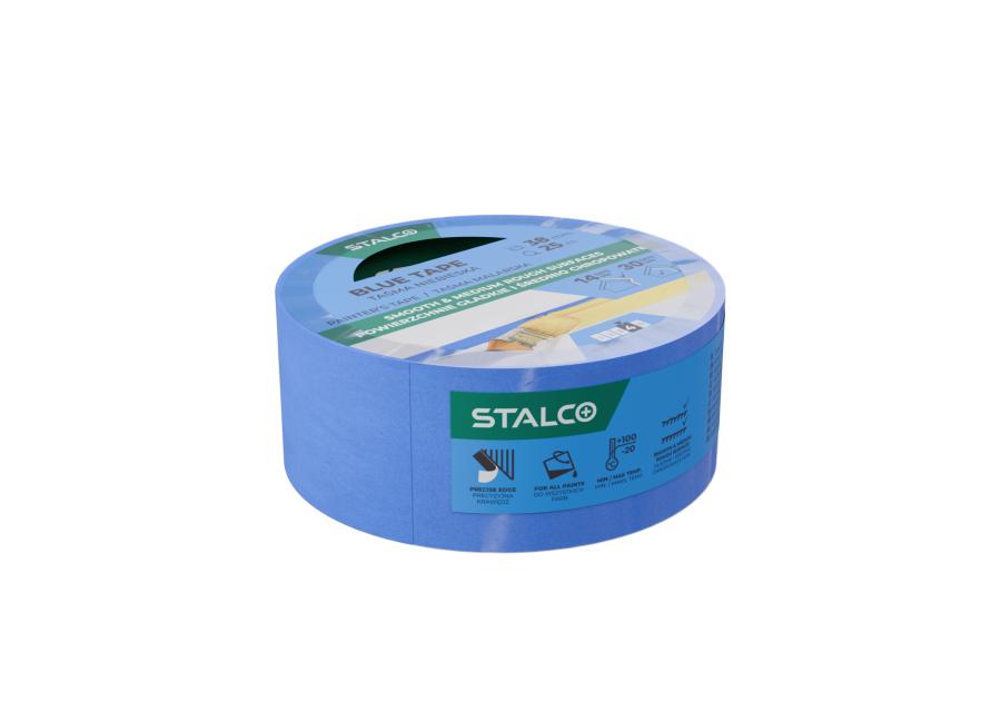 Zdjęcie: Taśma malarska niebieska 38 mm x 25 m STALCO