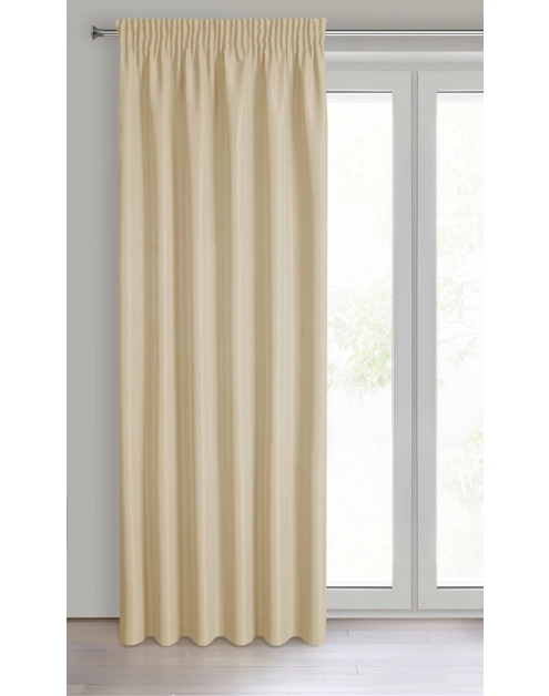 Zdjęcie: Zasłona gotowa Rita na taśmie 140x270 cm beżowy EUROFIRANY