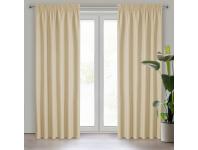 Zdjęcie: Zasłona gotowa Rita na taśmie 140x270 cm beżowy EUROFIRANY