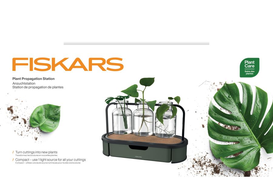 Zdjęcie: Stacja propagacji roślin Plant Care szklana z metalową podstawą FISKARS
