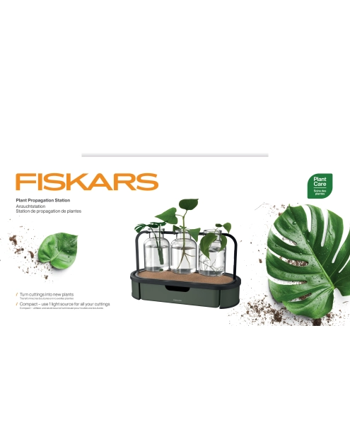Zdjęcie: Stacja propagacji roślin Plant Care szklana z metalową podstawą FISKARS