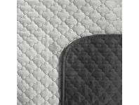 Zdjęcie: Narzuta Tito 220x240 cm srebrno-stalowa EUROFIRANY