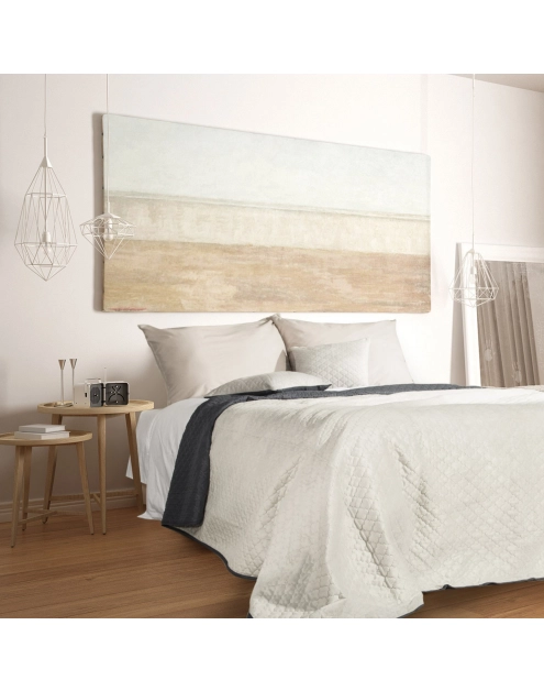 Zdjęcie: Narzuta Tito 220x240 cm srebrno-stalowa EUROFIRANY