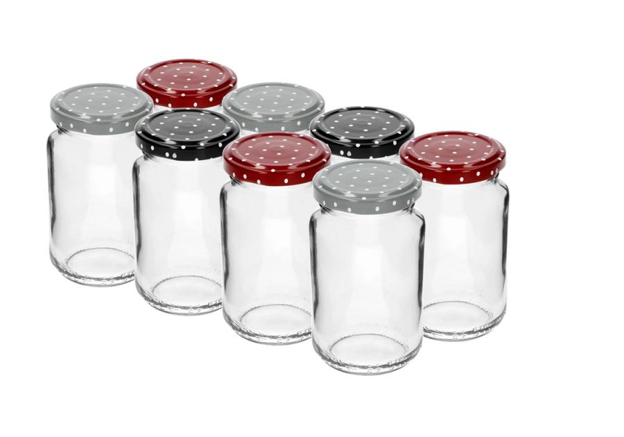 Zdjęcie: Słoik TO 190 ml z kolorową zakrętką fi53 - 8szt. 132190 BROWIN