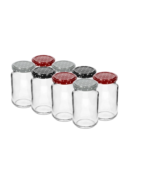 Zdjęcie: Słoik TO 190 ml z kolorową zakrętką fi53 - 8szt. 132190 BROWIN