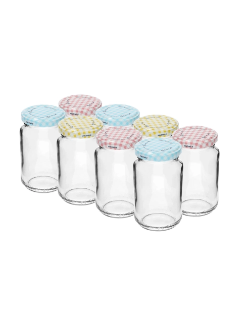 Zdjęcie: Słoik TO 190 ml z kolorową zakrętką fi53 - 8szt. 132190 BROWIN