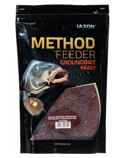 Zdjęcie: Zanęta method feeder ready 750 g halibut czerwony JAXON