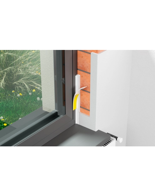 Zdjęcie: Listwa PVC BP12 L250 9/6 biały, przyokienna, dylatacyjna, tynkarska z uszczelką BELLA PLAST