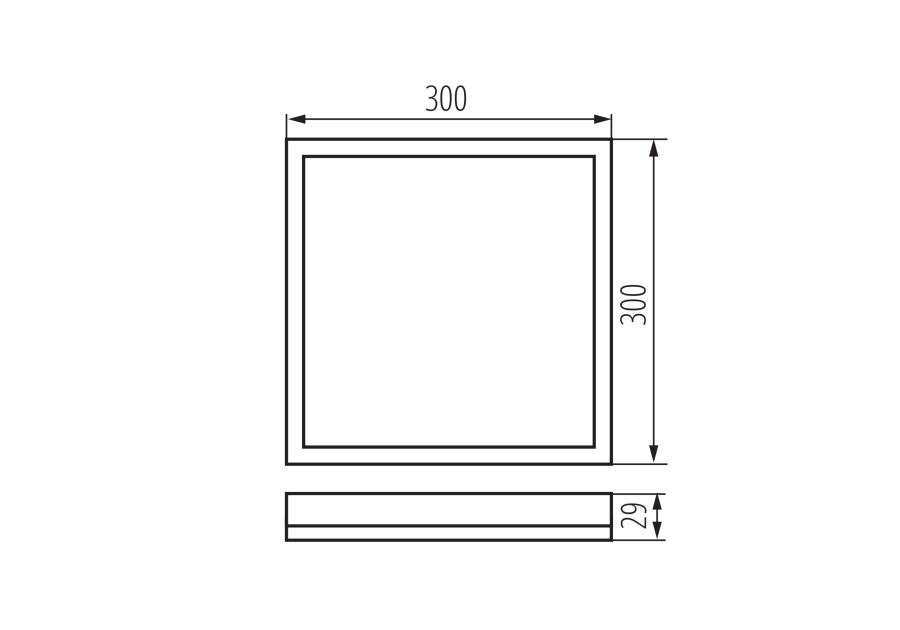 Zdjęcie: Plafoniera LED KB Plafon 02 L 17,5 W KINGBERRY