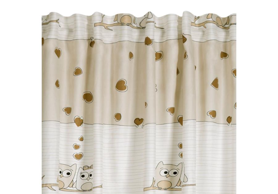 Zdjęcie: Zasłona dziecięca Kids 140x250 cm kremowo-beżowa na taśmie EUROFIRANY