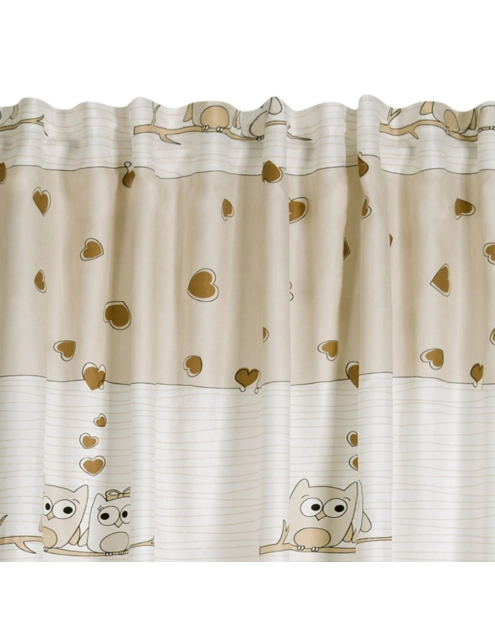 Zdjęcie: Zasłona dziecięca Kids 140x250 cm kremowo-beżowa na taśmie EUROFIRANY