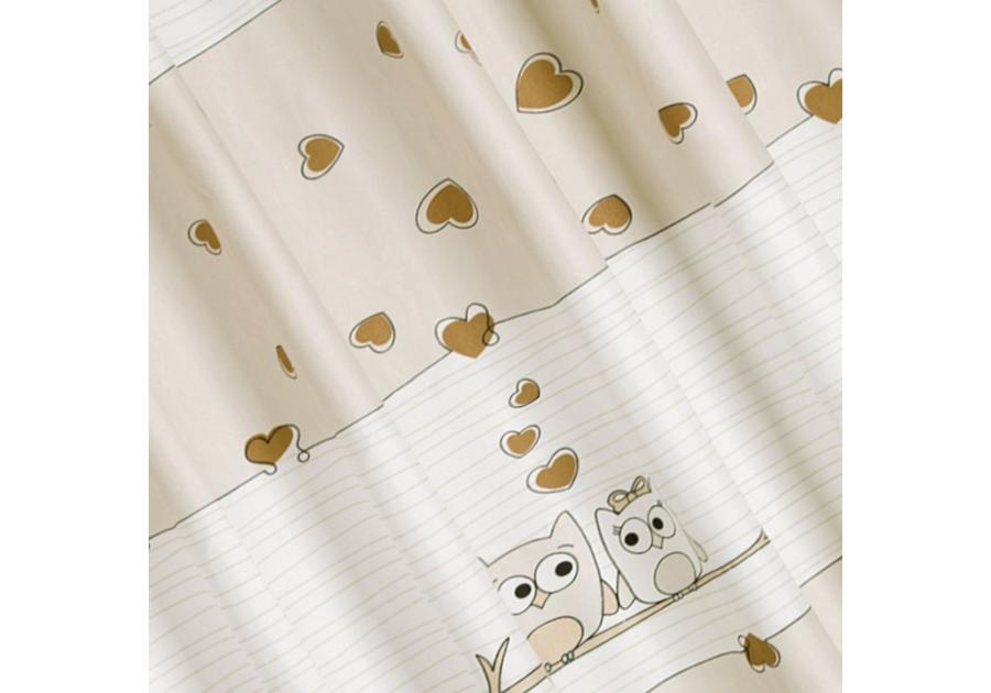 Zdjęcie: Zasłona dziecięca Kids 140x250 cm kremowo-beżowa na taśmie EUROFIRANY