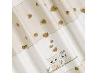 Zdjęcie: Zasłona dziecięca Kids 140x250 cm kremowo-beżowa na taśmie EUROFIRANY