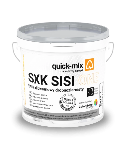 Zdjęcie: Tynk siloksanowy SXK Sisi 1 mm 25 kg B1 QUICK-MIX