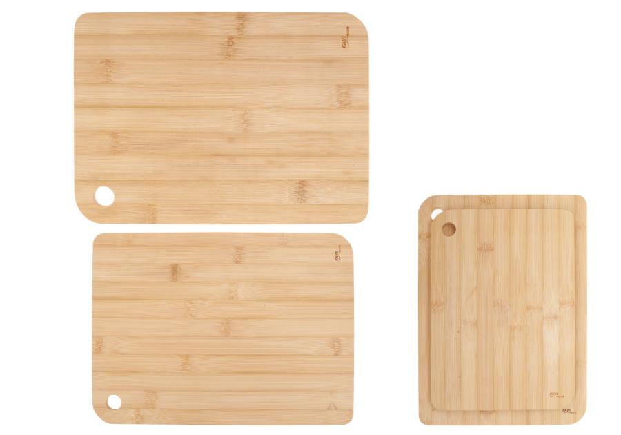 Zdjęcie: Deski bambusowe zestaw 2 sztuk 20x28x1,2, 24x33x1,2 cm 91876 RAVI