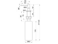 Zdjęcie: Dozownik na płyn do mycia naczyń lub nydło Issa biały INVENA