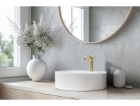 Zdjęcie: Bateria umywalkowa Alonia złoto szczotkowane INVENA