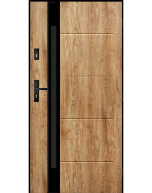 Zdjęcie: Drzwi zewnętrzne andromeda dąb turner 100p komplet PANTOR