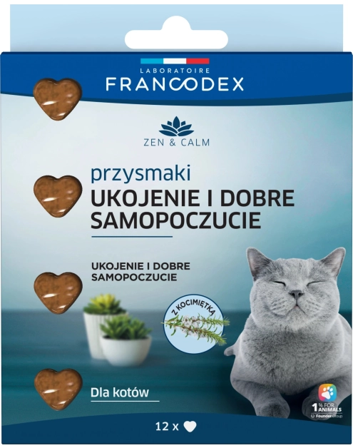 Zdjęcie: Przysmak antystresowy dla kota z kocimiętką 12 sztuk FRANCODEX