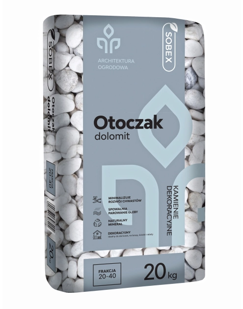 Zdjęcie: Otoczak dolomit 20 kg (20-40) SOBEX