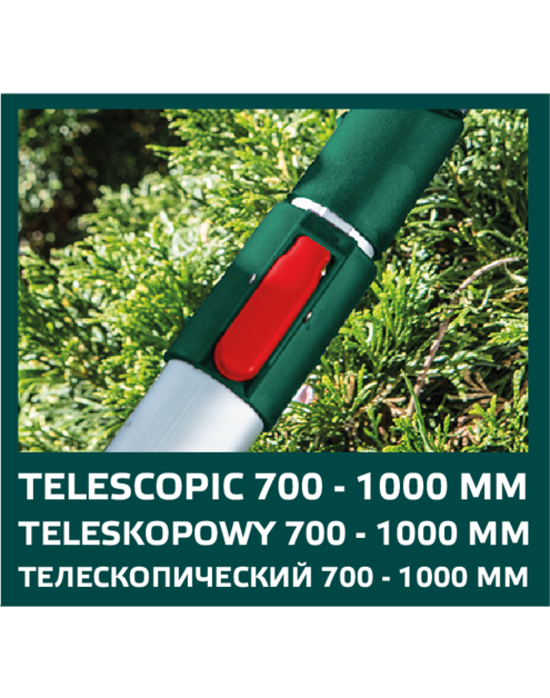 Zdjęcie: Sekator do gałęzi teleskopowy 700-1000 mm, średnica cięcia 35 mm VERTO