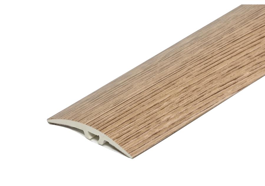 Zdjęcie: Kształtownik PVC wcisk szeroki 40 mm 2w1 L= 2,70 m Dąb Glina okleina mat CEZAR