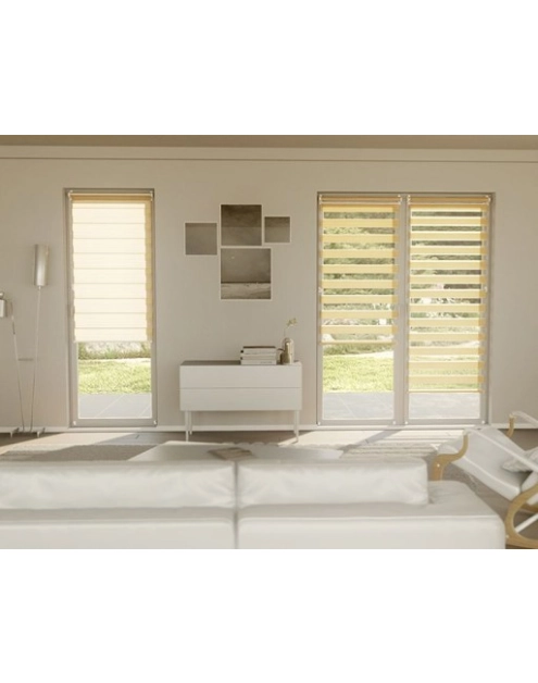 Zdjęcie: Roleta Mini Dzień/Noc 73x140 cm jasny szary 211 DECODESIGN