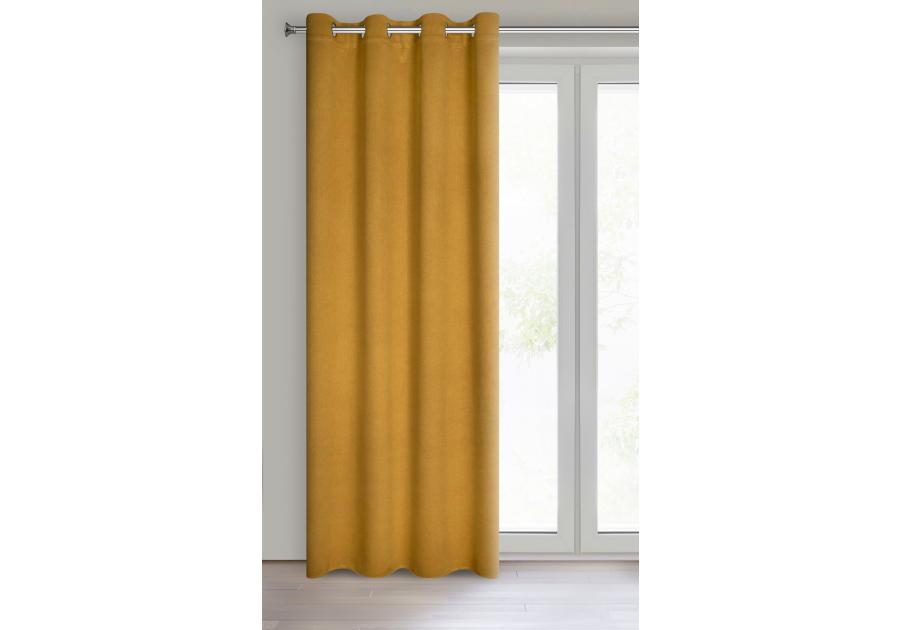 Zdjęcie: Zasłona gotowa Carlo 135x250 cm miodowy EUROFIRANY