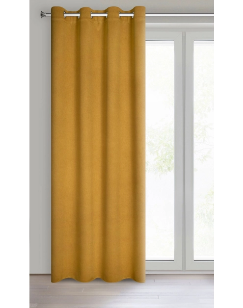 Zdjęcie: Zasłona gotowa Carlo 135x250 cm miodowy EUROFIRANY