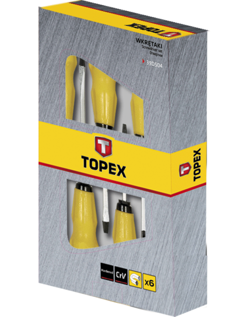 Zdjęcie: Wkrętaki do pobijania, zestaw 6 sztuk TOPEX