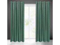 Zdjęcie: Zasłona gotowa Cube 140 x 250 cm ciemnozielony EUROFIRANY