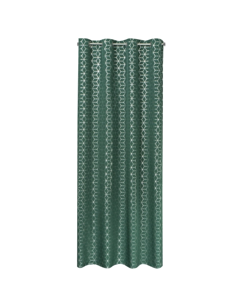 Zdjęcie: Zasłona gotowa Cube 140 x 250 cm ciemnozielony EUROFIRANY