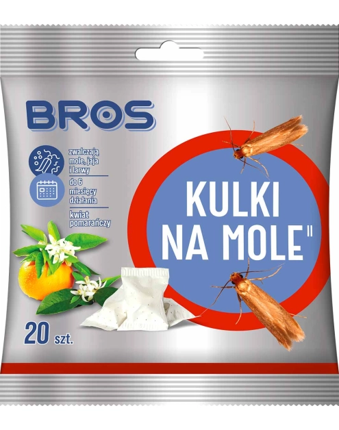 Zdjęcie: Kulki kwiatowe na mole 120 g BROS