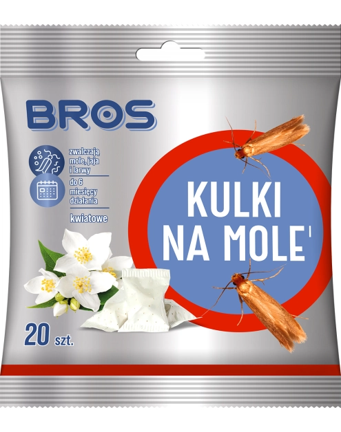 Zdjęcie: Kulki kwiatowe na mole 120 g BROS