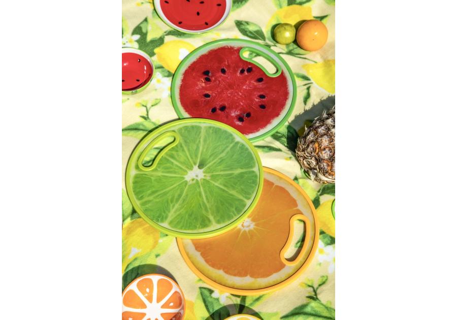 Zdjęcie: Deska kuchenna Tropicana średnica 30 cm dekoracja pomarańcza ALTOM DESIGN