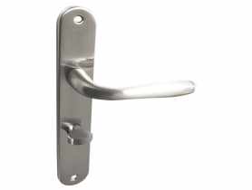 Klamka Ewa na długim szyldzie WC  KUCHINOX