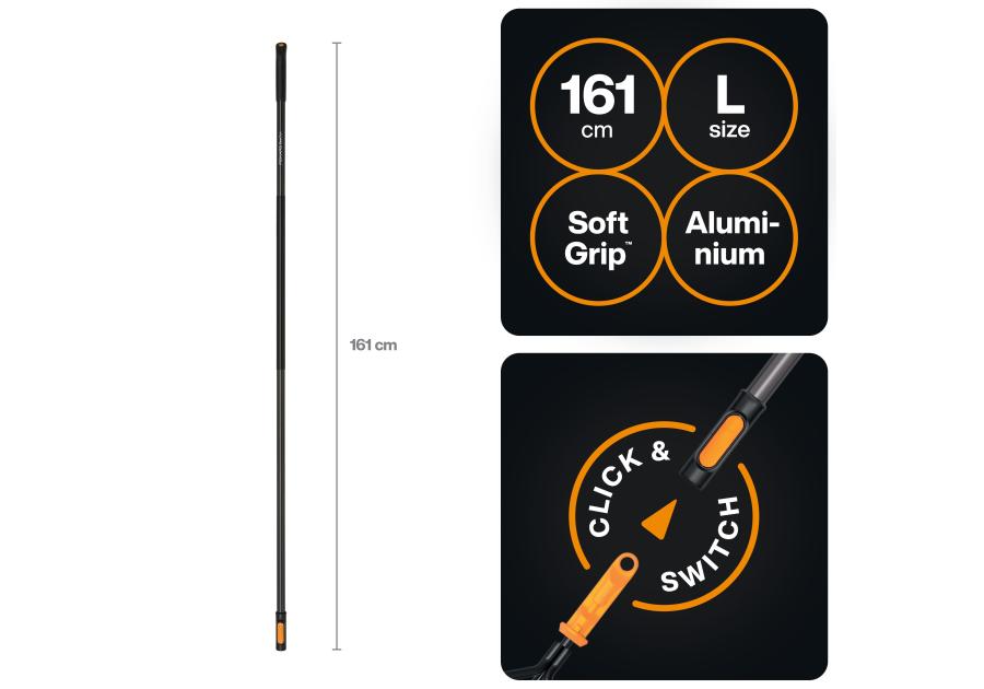 Zdjęcie: Trzonek aluminiowy rozmiar L One Click FISKARS