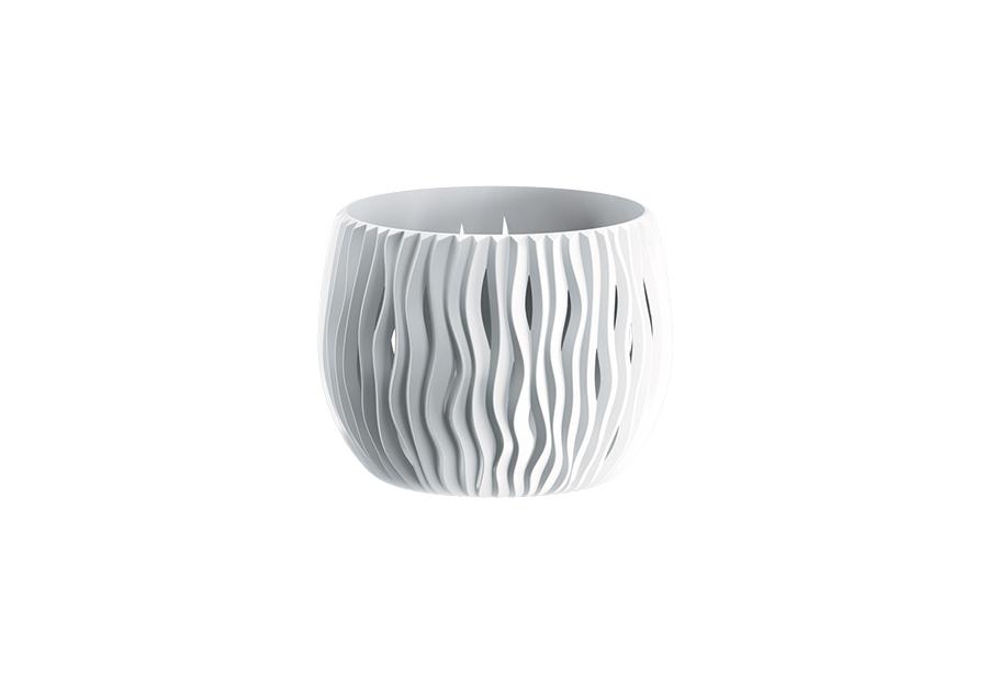 Zdjęcie: Doniczka Bowl Sandy basic biały 18 cm PROSPERPLAST