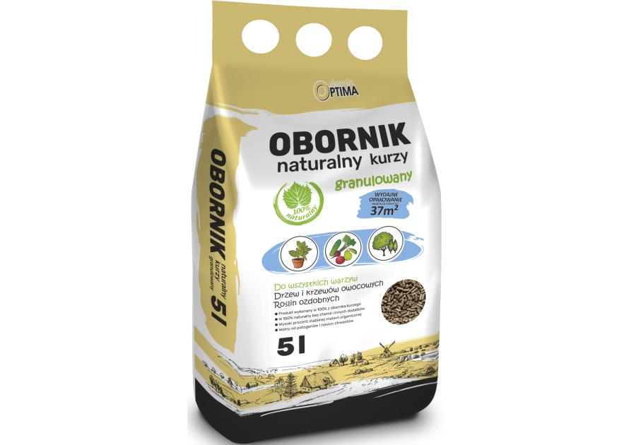 Zdjęcie: Obornik naturalny kurzy granulowany Optima 5L BIOVITA