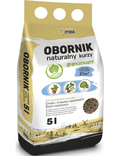 Zdjęcie: Obornik naturalny kurzy granulowany Optima 5L BIOVITA